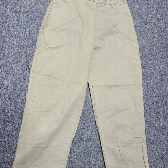 Vintage Studio Slack-Style Capri Pants Women's 12 L (Beige/Tan) - Picture 4 of 8